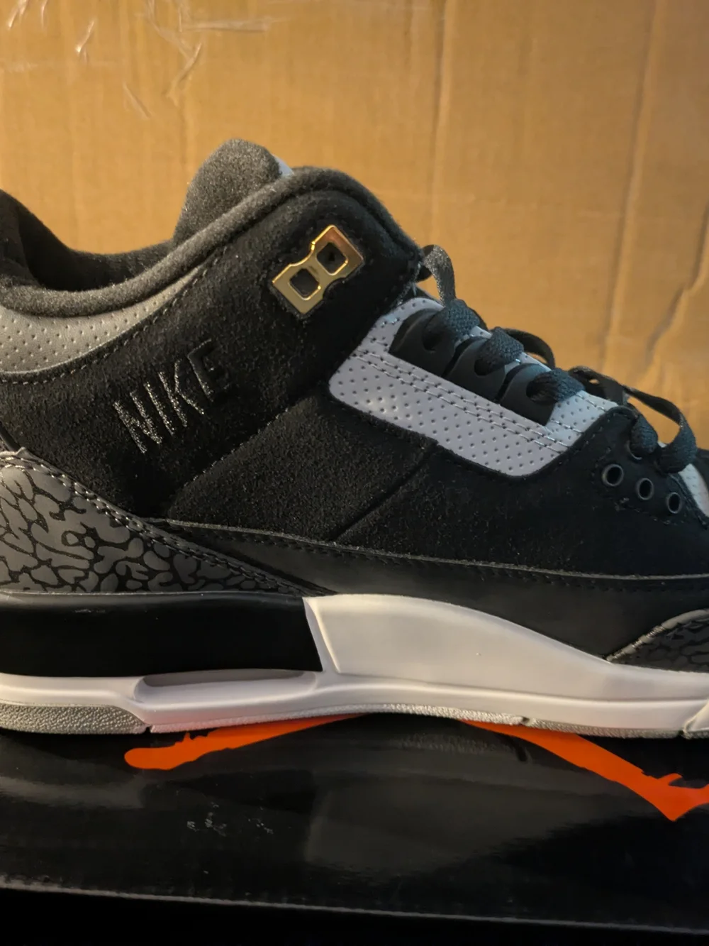 Nike Air Jordan Black & Grey Retro Sneaker Size 11